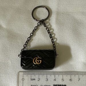 Unbranded Black Mini Bag Charm/Keychain